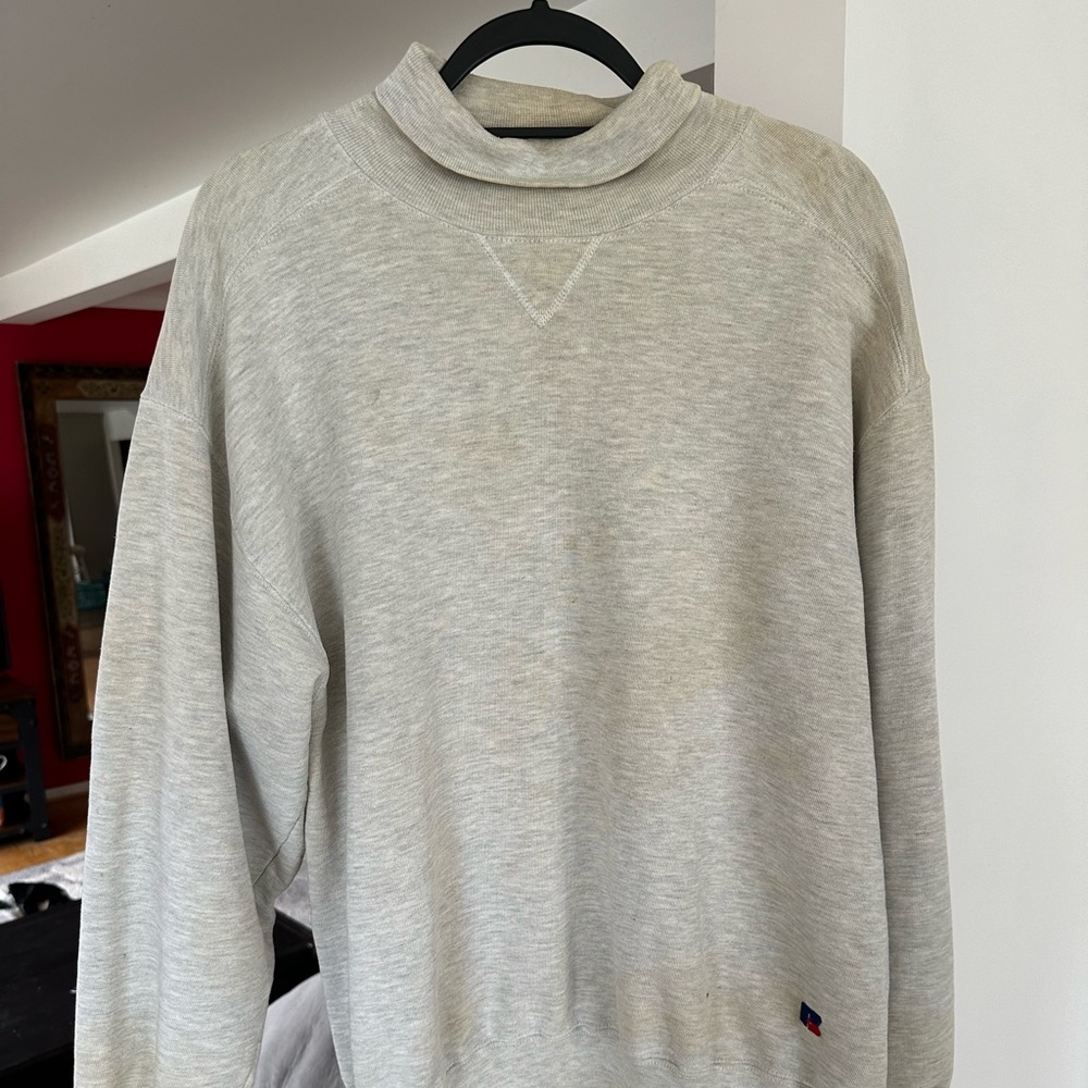 Vintage 80s 90s faded distressed worn Russell Athletic L.L. Bean crewneck